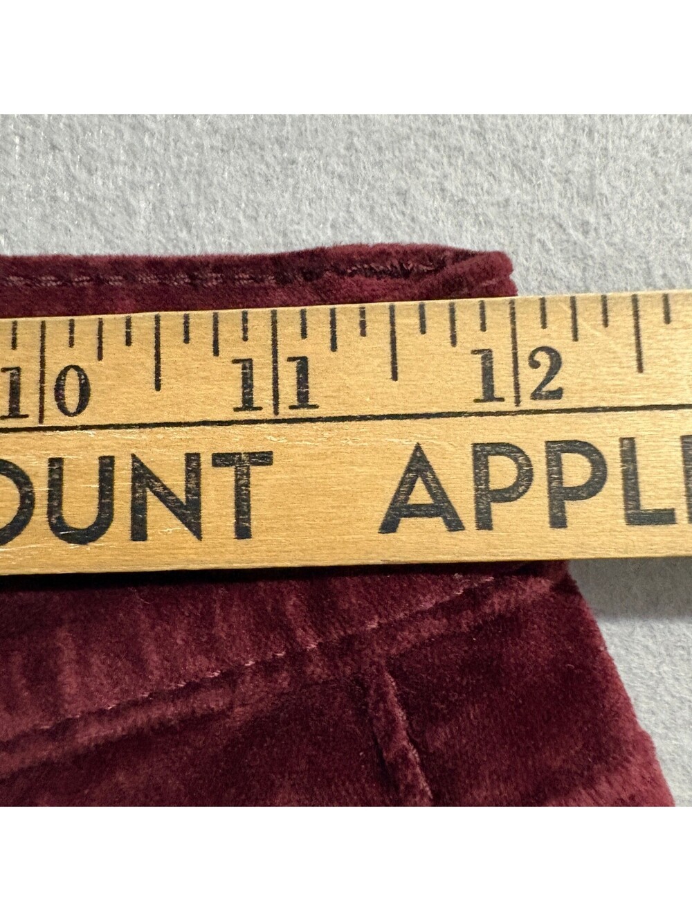 Frame Denim Le High Skinny Velvet Pants Womens 23 Burgundy Pinot Red Corduroy - Picture 10 of 14